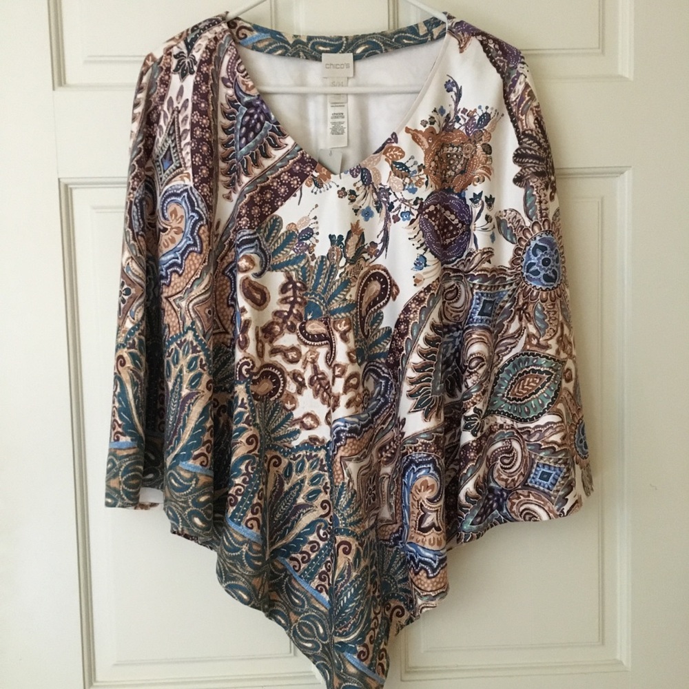Chico’s (S/M) Poncho Faux Suede Buttery Soft Beautiful Top Layer NEW with Tags